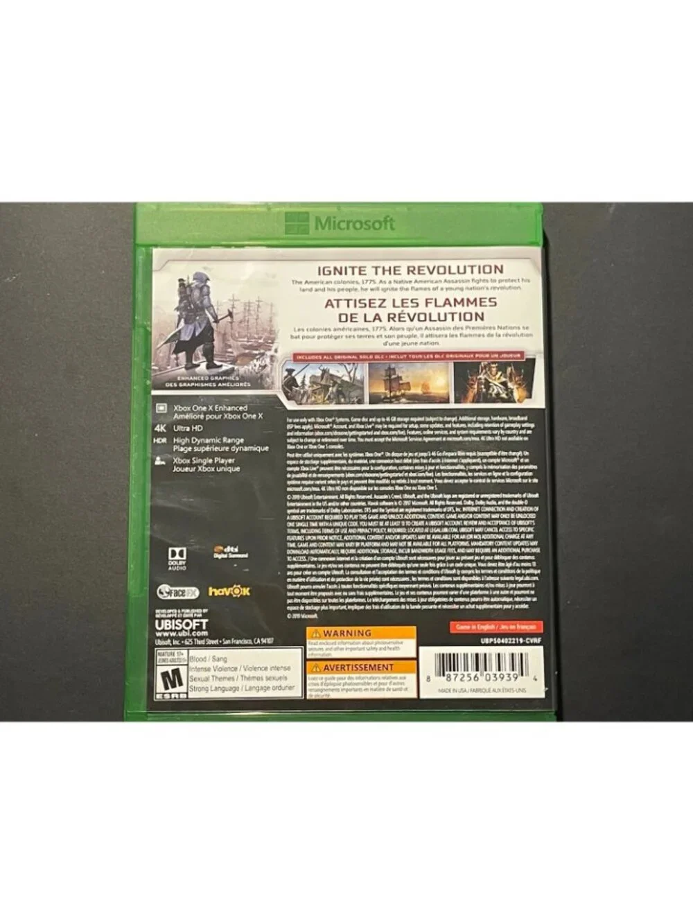 Assassins Creed III Remastered -XboxOne